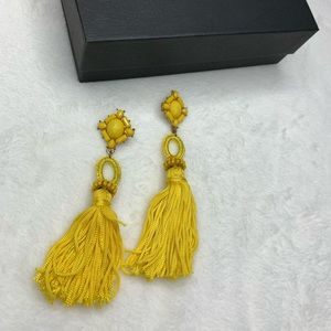 Yellow earrings
